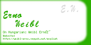 erno weibl business card